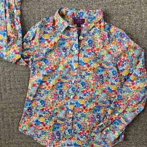 Size 8 J. Crew Liberty of London Button Down Shirt.